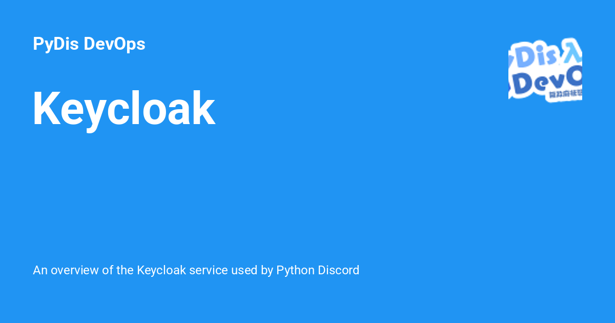 Keycloak - PyDis DevOps